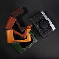 Fujifilm Fuji XE4 Genuine Leather Camera Bag Leather Case x-e4 Protective Case Base Half Set Cowhide