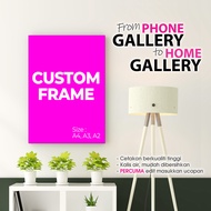 FRAME DAN POSTER GAMBAR Bagi Gambar Sahaja Frame Art Canvas Poster Only Size A3 A2 Raya 2023