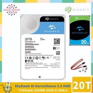 Seagate Skyhawk AI 20TB(ST2000VE002)Surveillance Internal Hard Drive 3.5 HDD SATA 6Gb/s 256MB Cache for DVR NVR Security Camera System with Drive Health Management