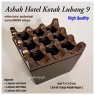 9-hole Ashtray Antique Copper Color Hotel Ashtray Unique Aluminum Ashtray Holes 9-hole Box Office Desk Decoration Cafe Ashtray Tourist souvenir