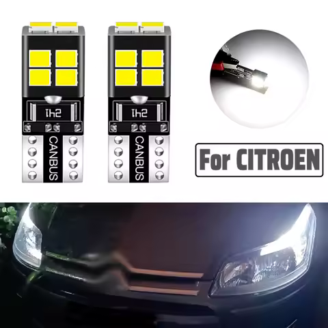 2pcs LED Clearance Light Parking Bulb Lamp W5W T10 194 5W5 Canbus For Citroen Berlingo C1 C2 C3 Pica