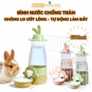 Water bottle for Rabbits Chinchillas Cats automatic water bottle Bunihouse Buni House anti-wet fur c