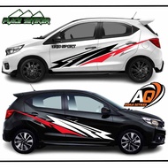 Cutting Stiker Mobil Striping Body Samping Aksesoris Mobil Ayla Jazz Calya Ayla Terios HRV Brv Semua