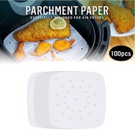 Air Fryer Parchment Paper Perforated Unbleached Square Air Fryer Liners Steaming