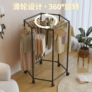 Simple Removable Multifunctional Floor-standing Coat Rack Household Bedroom Clothes Storage Rack Bed