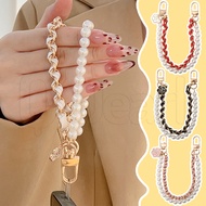 INS Camellia Pearl Phone Chain - Anti-Lost Hanging Chain - Sweet Moblie Phone Lanyard - Handmade Acr