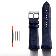 สายนาฬิกาหนังแท้สำหรับ GUESS ผู้ชาย W0040G3/0247G3/0040G7 22 มมความหนาปานกลางเข็มหัวเข็มขัดประเภทอิน