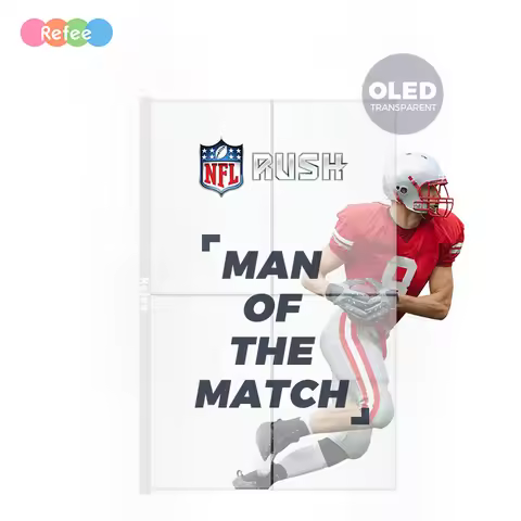 55" OLED Transparent Panel Advertising Players Double-Sided Screen Digital Signage Desktop TV Transp