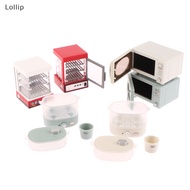 Lollip 1:12 Dollhouse Miniature Micro-wave Oven Bread Cabinet Steam Box Household Electric Model Decor Toy Doll House Accessories SG