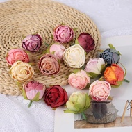1/3PCS Silk Roses Flower Wall Scrapbooking Artificial Decorative Flowers Wreaths Diy Gifts Box Home Wedding Decor Accessories