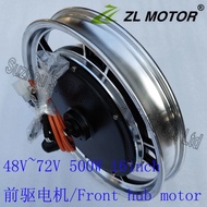 E-BIKE 16inch 48V 500W  brushless front hub motor/ electric bike motor for 100mm fork size G-M16F500