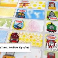 Thomas Train Sticker MEDIUM Name Label. Stiker karakter lucu nama di buku, tas, sekolah, hp, hadiah
