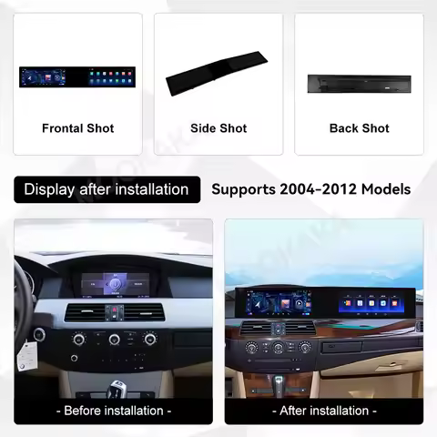 21 Inch Android 14 Radio For BMW 5 Series E60 2004~2012 GPS Multimedia Intelligent Navigation Stereo
