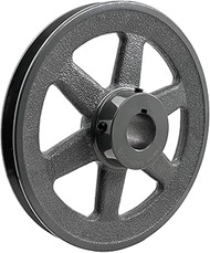 Saelno BK80-1 1/8 v Belt Pulley 1 1/8 inch bore 7.75" OD,V-Belt Sheave Cast Iron for A AX B BX 4L 5L