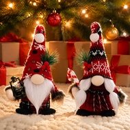 {BIG}  Plush Beard Gnome Christmas Decorations, Soft Knitted Nordic Tomte for Farmhouse Home Decor, 