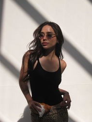 Toonaughty - Double Black Baby Tank Top สายเดี่ยวสีดำ