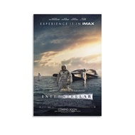 QINERSAW Interstellar Christopher Nolan Fiction Movie Poster HD Canvas Prints Wall Art Room Aestheti