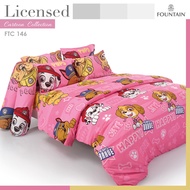 Fountain 🟠 เซ็ท ผ้าปูที่นอน ผ้าห่ม ผ้านวม Paw patrol ไร้รอยต่อ ผ้านิ่ม ทอละเอียด 280 เส้นด้าย หมา น้
