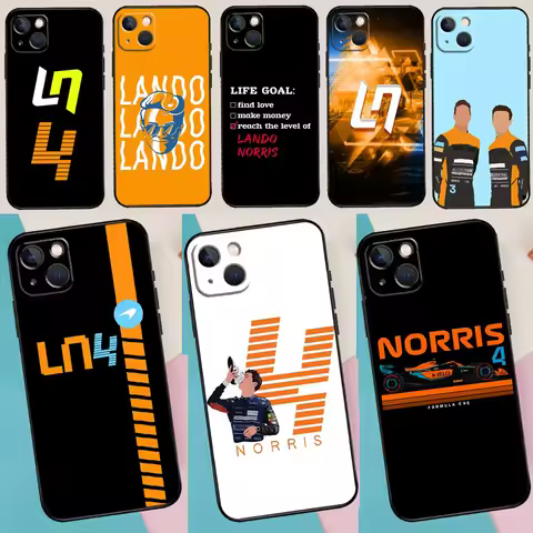 F1 Formula 1 Lando Norris Bumper For iPhone 14 13 Pro Max 12 mini 11 Pro Max 6 7 8 Plus XS XR XS Max