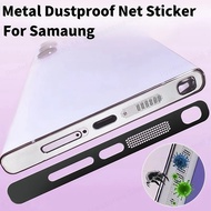 2Pcs Metal Mesh Anti Dust Proof Adhesive Net For Samaung Galaxy S25 Ultra S24 S23 Ultra Plug Speaker