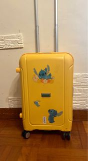 Pierre cardin Paris 21” Luggage Suitcase Stitch史迪仔 yellow  colour 行李箱 行李喼 硬身Luggage Suitcase 行李箱 行李喼