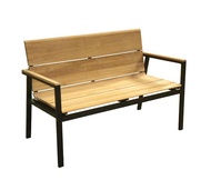 Teak & Aluminium Outdoor Bench -Garden bench- Outdoor Seating
