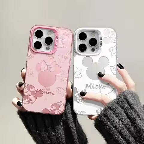 Sweet Pink Minnie Mickey Y2K Cute Case for Samsung A06 A73 A72 A55 A54 A53 A35 A34 A33 A32 A30 A24 A