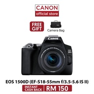 Canon Camera EOS 1500D Kit (EF S18-55 IS II)[Free Camera Bag]