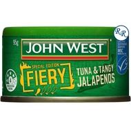 JOHN WEST FIERY TUNA & TANGY JALAPENOS 95GM