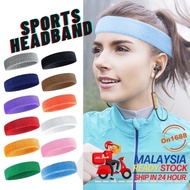 Unisex Sport Sweat Sweatband  Yoga Hair Band Stretch Elasticity Sports Basketball Gym Elastic Biker 
