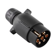 12V 7 Pin Electric Trailer Plug N Type Plastic 7 pole Wiring Connector Adapter Black Trailer Plug Co