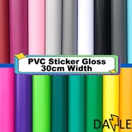 [ 30cm width sticker ] PVC sticker gloss pvc waterproof sticker pelekat pvc kalis air berkilat oracl