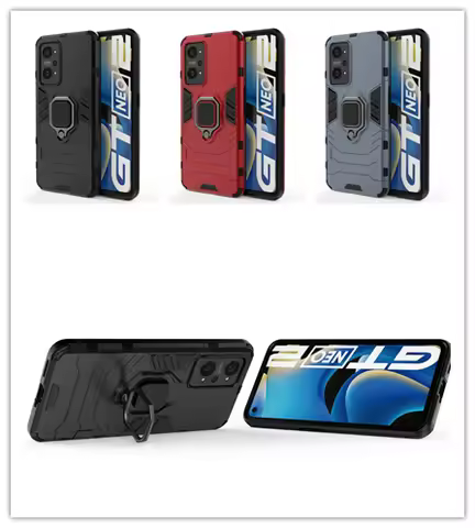 For Realme GT Neo 2 Case Realme GT Neo 2 Cover Cases Shockproof TPU Armor PC Silicone Protective Pho
