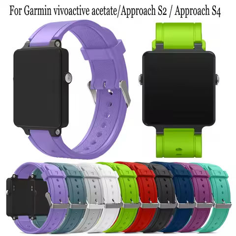 Silicone strap for Garmin vivoactive acetate smartwatch band Replacement bracelet wristband For Garm