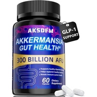 Suplemen GLP-1 - 300 Bilion AFU Probiotik Akkermansia untuk Wanita & Lelaki, Akkermansia Muciniphila
