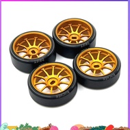 4Pcs Hard Plastic Drift Tire Tyre Metal Wheel Rim for  284131 K969 K989 P929 Mini-Z 1/28 RC Car Upgr