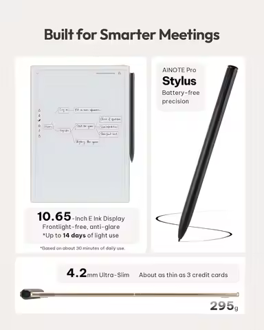 iFLYTEK AINOTE 2 10.65" E Ink Tablet 4.2mm Ultra-Thin AI Paper Tablet Notebook Voice-to-Text ChatGPT