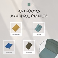 A6 Canvas Insert for Leather Journal / Folio