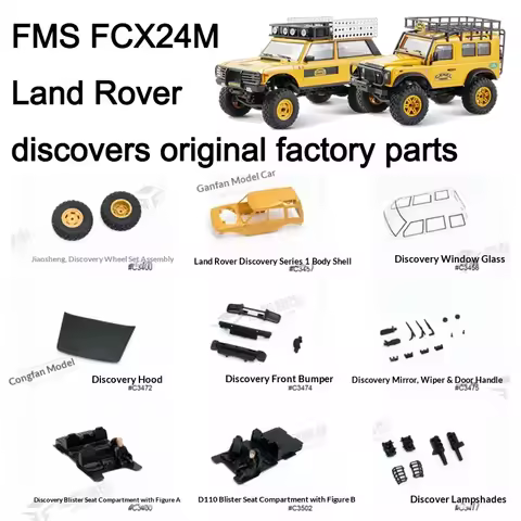 FMS FCX24M RC Defender Camel Trophy Original Chassis Transmission Upgrade Parts For RC Model Enthusi
