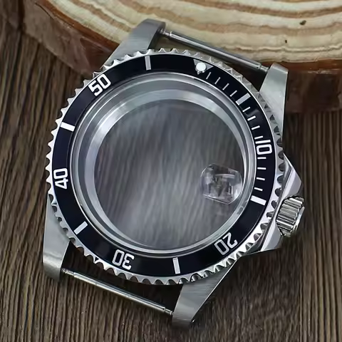 38MM NH35 Watch Vintage Case Sapphire Glass For Seiko NH35 NH36 NH34 4R36 Movement For Retro Submari