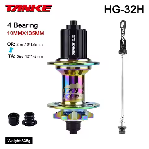 Tanke Bike Parts 135mm Bearing Hub Qr HG 28 32 36 Disc Brake Bicycle Hubs Accessories Rushed