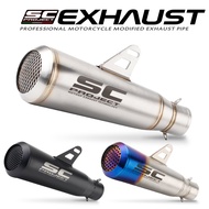 Universal Motorcycle Exhaust Pipe Muffler Fits left or right side for RC390 PCS125 Z400 Z900 S1000RR