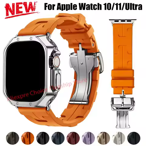 Kilim Single Tour Straop For Apple Watch 46/42mm Ultra 3 49mm Silicone Bracelet Iwatch 10 11 9 8 7 4