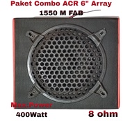 Paket Combo Speaker Subwoofer ACR 6inch Array 1550 M Fabulous Plus Box Mini Single Dan Tutup 6inch