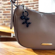 GANTUNGAN Gayawinna Black Silver Poodle Bag Hanger Cute Poodle Motif Keychain GYA856