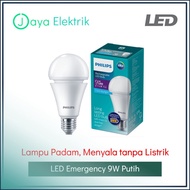 [RETAIL] Philips LED Bulb Emergency 9 Watt White - Rechargeable LEDBulb 9W Emergency Light 9Watt