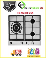 EF HB AG 360VSA Built In Gas Hob |  Stainless Steel Electric Ignition | Free Delivery