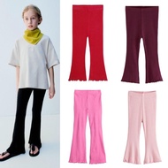 Zra girls flare rib leggings