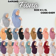 BORONG - TUDUNG SARUNG LAYLA/FIONA MOSCREPE SULAM BUTTON (ADA SIZE)