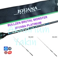 4077 BULLZEN IGUANA PLATINUM HDCC3 JIGGING ROD SPINNING / BAITCASTING BC FISHING ROD